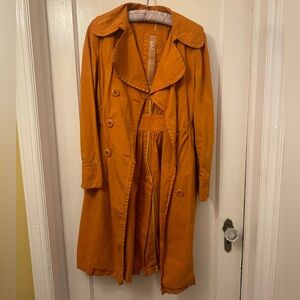 Orange Trench Coat